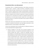 Pensamiento Crítico: una visión personal