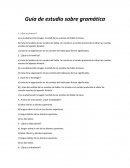 Guía de estudio sobre gramática