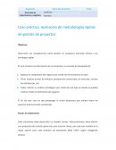 Caso práctico. Aplicación de metodologías ligeras de gestión de proyectos