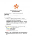 PLANTEAMIENTO DE LAS ACTIVIDADES Y ESTRATEGIAS DE APRENDIZAJE