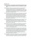 ¿Desde el que hacer como psicólogo social qué aportes significativos puede ofrecer frente a las realidades sociales que se manifiestan en nuestro país?