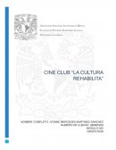 Ensayo de la cultura de Rehabilitacion