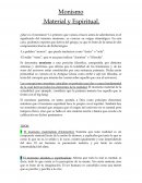 Monismo Material y Espiritual