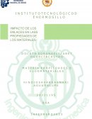 Impacto de los enlaces en lass propiedades de los materiales