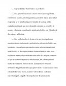 La responsabilidad ética frente a su profesión