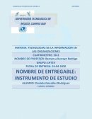 Instrumento de estudio