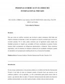 Persona juridica en el derecho internacional privado