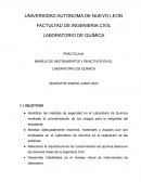 Manejo de instrumentos en el laboratorio de quimica