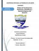 : Fundamentos históricos, filosóficos y epistemológicos del Derecho