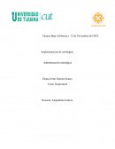 Implementacion de estrategias. Administración estratégica