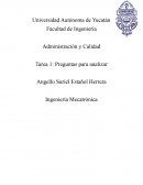 Administración y Calidad. ¿Cómo definiría usted la administración?