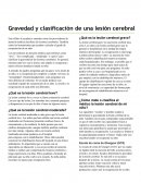 Gravedad y clasificación de una lesión cerebral