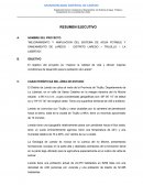 Mejoramiento y ampliacion del sistema de agua potable y saneamiento de laredo