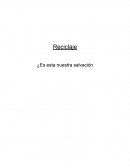 Reciclaje , El ciclo de los desechos