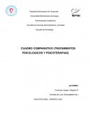 Сuadro comparativo (tratamientos psicologicos y psicoterapias)