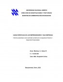 Características de los emprendedores y sus empresas
