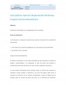 Caso práctico. Ejercicio de planeación del tiempo. Proyecto Central Hidroeléctrica