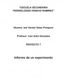 Proyecto 7 Informe de un experimento, ey de la conservación de la masa