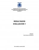 Estadística I resultados evaluacion 1