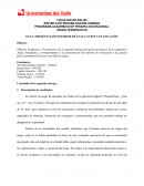 JUEGO TERAPEUTICO GUIA: PRESENTACIÓN INFORME DE EVALUACIÓN Y PLANEACIÓN