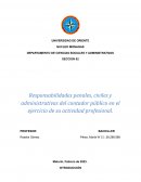 Responsabilidades penales, civiles y administrativas del contador público en el ejercicio de su actividad profesional