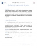 Procesos de fabricación primarios