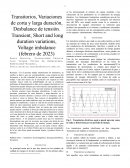 Transitorios, Variaciones de corta y larga duración, Desbalance de tensión