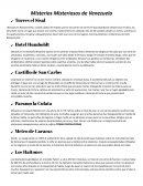 Misterios Misteriosos de Venezuela