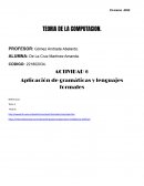 Teoria de la computacion.Aplicación de gramáticas y lenguajes formales