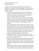 Sobre los conceptos de ética y moral