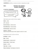 Guia Identificar y nombrar los saludos y despedidas en inglés