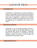 Lluvia de ideas. Contaminación