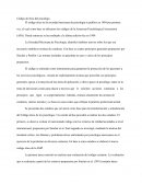 Código ético del psicólogo