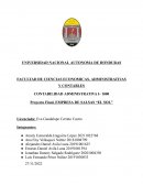 Proyecto Final, empresa de salsas “El sol”