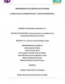 Funcionamiento de la Cafetería de la Universidad Politécnica de Victoria