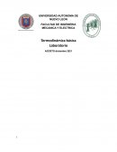 Termodinámica básica Laboratorio