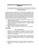 Recomendaciones generales en relación con el plan alimenticio