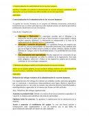 Contextualización de la administración de los recursos humanos