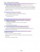 Caso de estudio Administración de proyectos