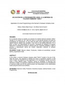 Aplicación de la programación lineal a la empresa de calzado femenino “Anali”