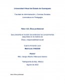 Ética profesional y responsabilidad social