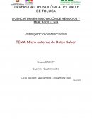 Inteligencia de Mercados . Micro entorno de Dolce Sabor