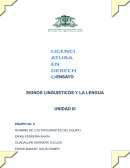 Signos linguisticos y la lengua