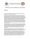 Aprender a leer y escribir en la universidad