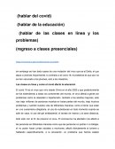 Las clases en línea y como el covid afecto la educación