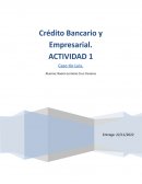 Actividad 1 Crédito bancario empresarial