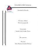 Personas y Bienes. Discurso preparado