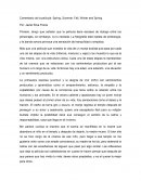 Comentario de pelicula Spring, Summer, Fall, Whinter and Spring