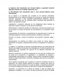 Manufactura. Aspectos más importantes que incluyen higiene y seguridad industrial