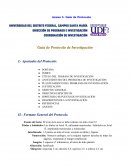 Guía de Protocolo de Investigación